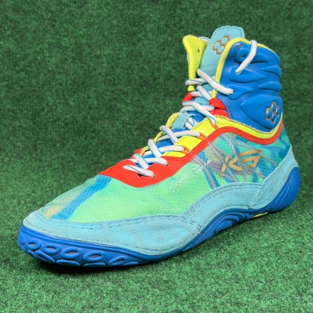 Rudis KS Infinity Rio Wrestling Shoe Mens 10 Kyle Snyder Blue Green KSNC1000-RIO